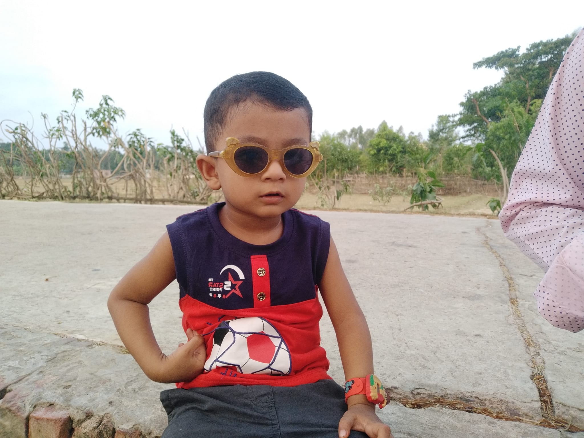 Shayan's big smile